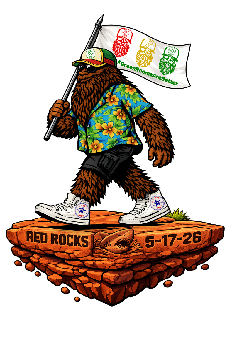 Red Rocks Green Room Squatch