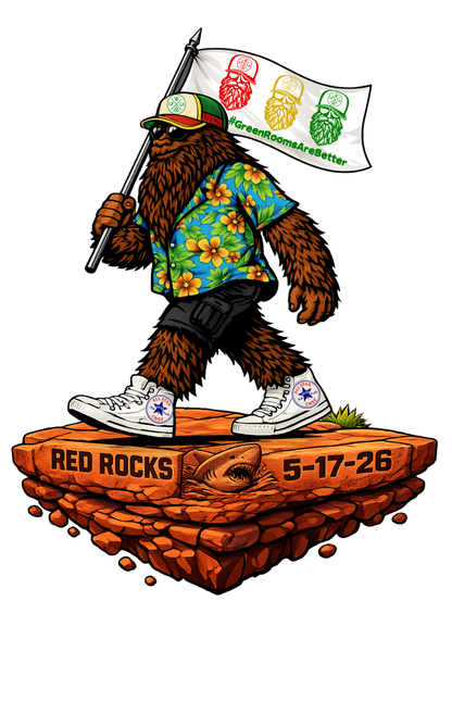 Red Rocks Green Room Squatch